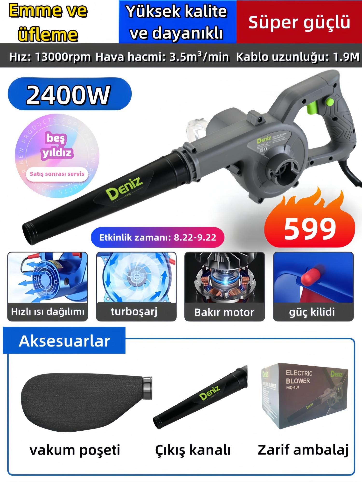 deniz%20king%202400W%20Hava%20Üfleme%20/%20Emme%20Makinesi%20Hava%20Üfleme%20Körüğü%20Bilgisayar,%20kanepe,%20evcil%20hayvan%20tüyü%20vb%20temiz