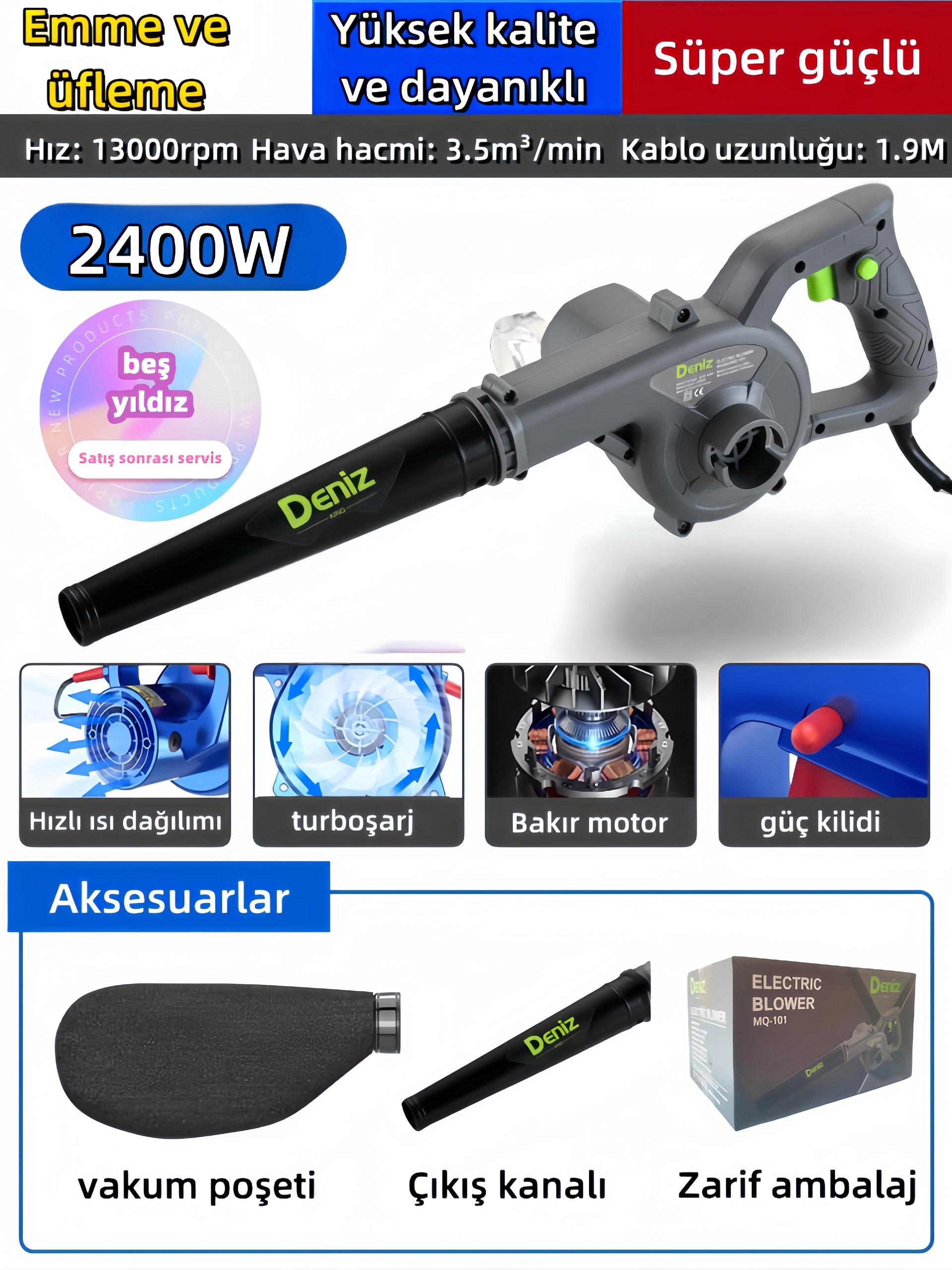 deniz%20king%202400W%20Hava%20Üfleme%20/%20Emme%20Makinesi%20Hava%20Üfleme%20Körüğü%20Bilgisayar,%20kanepe,%20evcil%20hayvan%20tüyü%20vb%20temiz